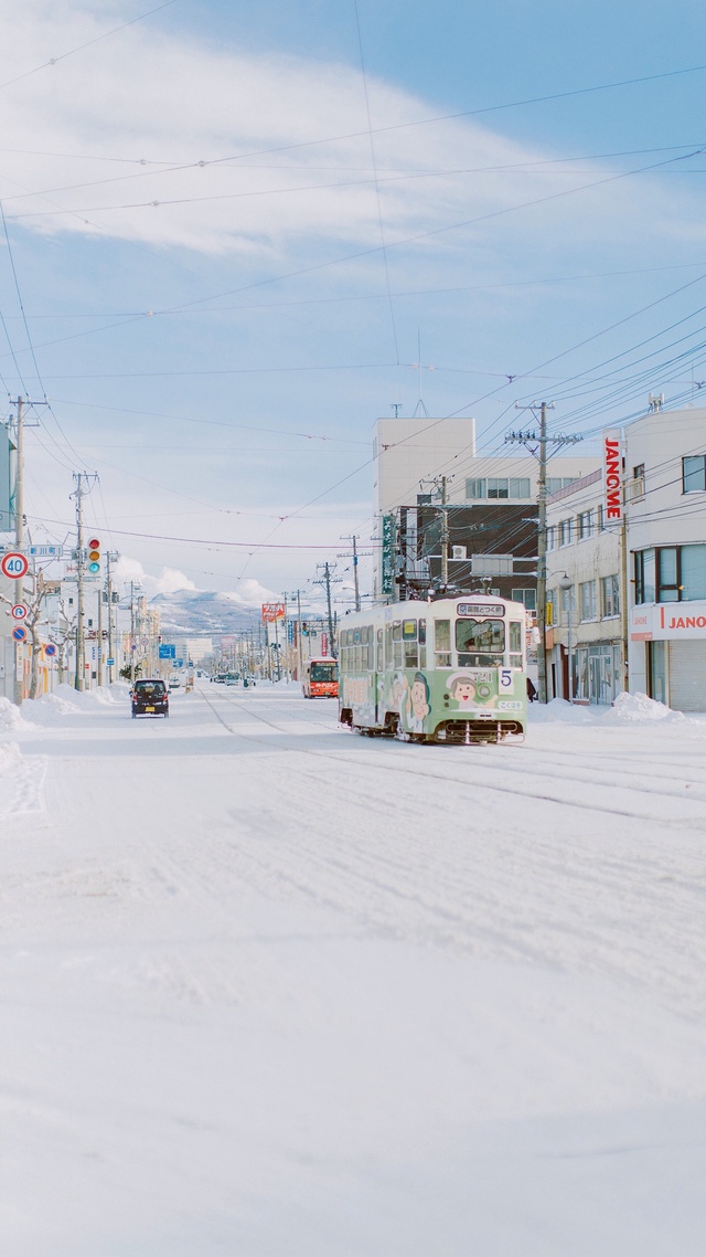 雪 冬天 街道