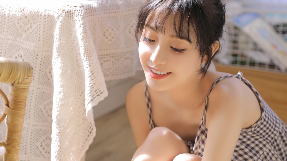 吊帶裙美女 性感 寫真圖片桌面壁紙壁紙【4】